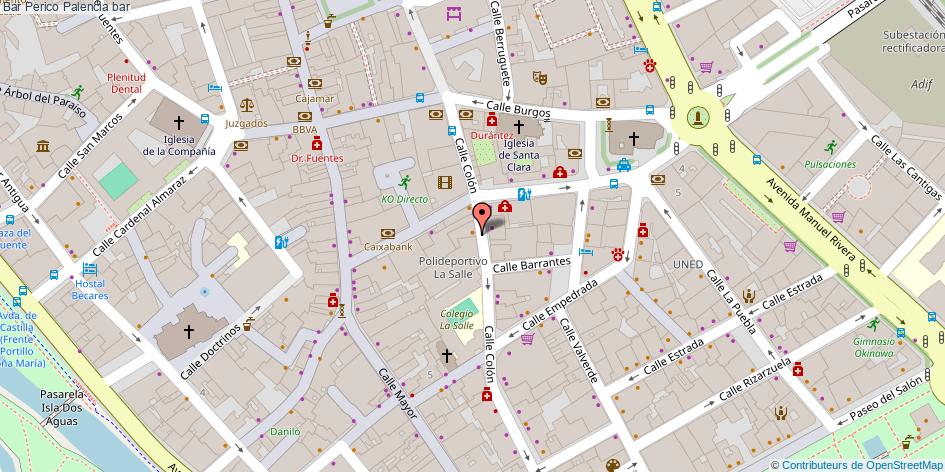 mapa Bar Perico bar Palencia