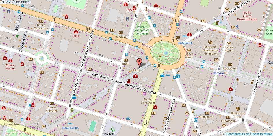 mapa BBVA banco Bilbao