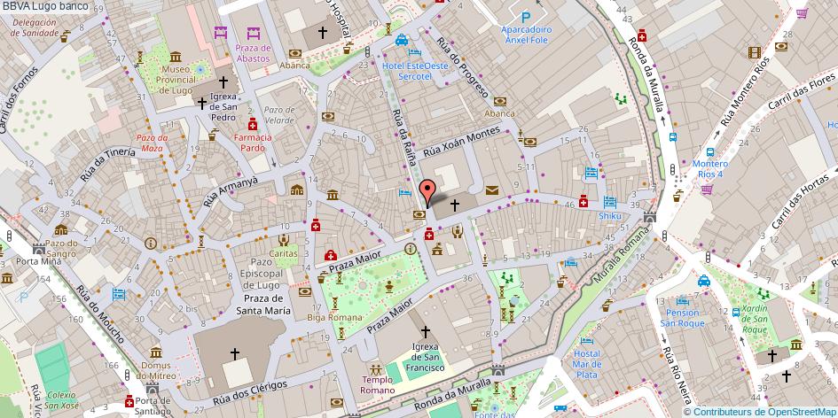mapa BBVA banco Lugo