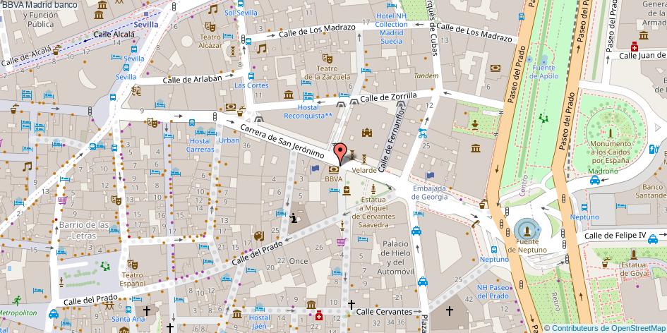 mapa BBVA banco Madrid