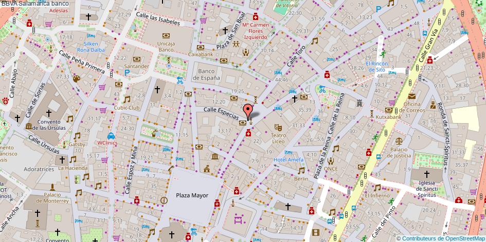 mapa BBVA banco Salamanca