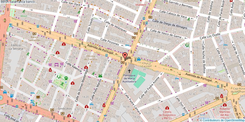mapa BBVA banco Salamanca