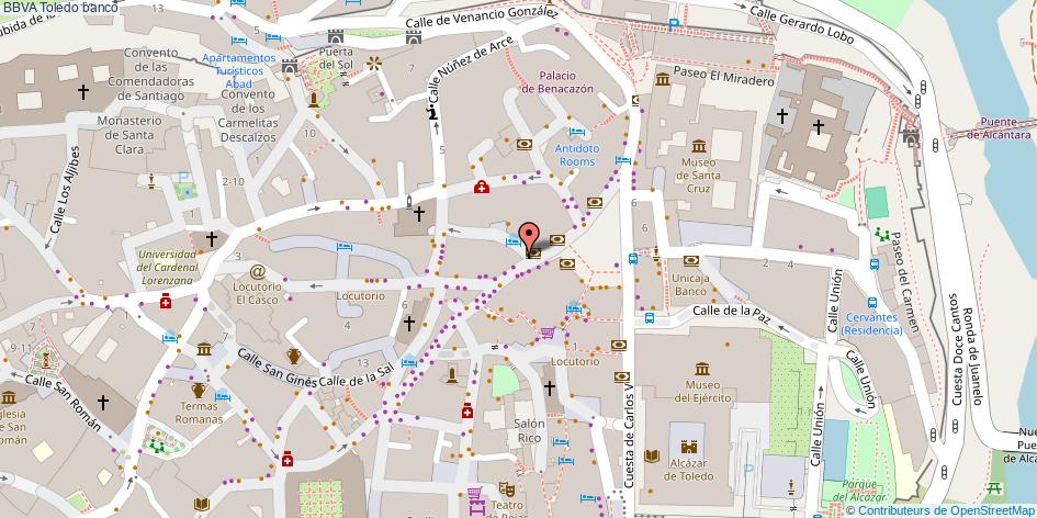 mapa BBVA banco Toledo