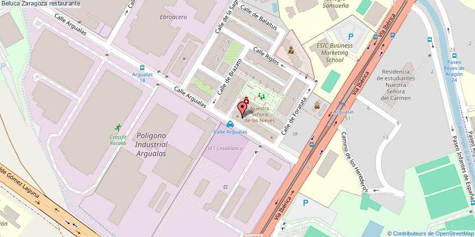 mapa Beluca restaurante Zaragoza