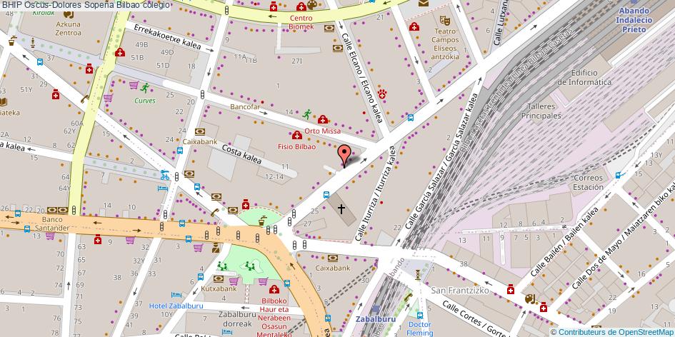 mapa BHIP Oscus-Dolores Sopeña colegio Bilbao