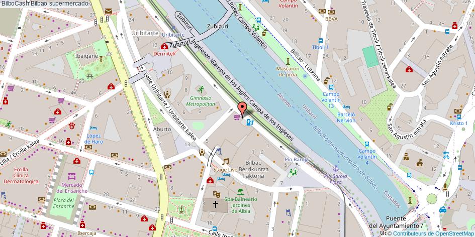 mapa BilboCash supermercado Bilbao