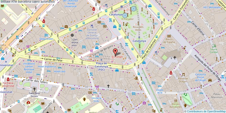mapa BitBase ATM cajero automático Barcelona