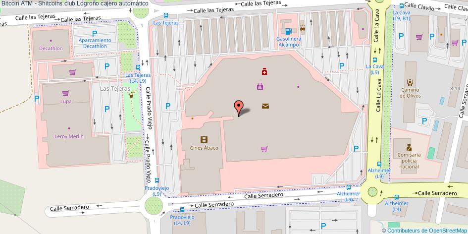 mapa Bitcoin ATM - Shitcoins.club cajero automático Logroño