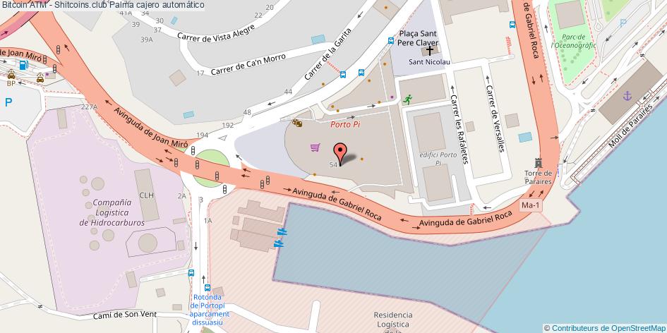 mapa Bitcoin ATM - Shitcoins.club cajero automático Palma