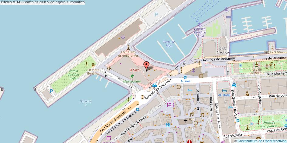 mapa Bitcoin ATM - Shitcoins.club cajero automático Vigo