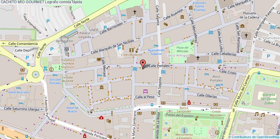 mapa CACHITO MÍO GOURMET comida rápida Logroño