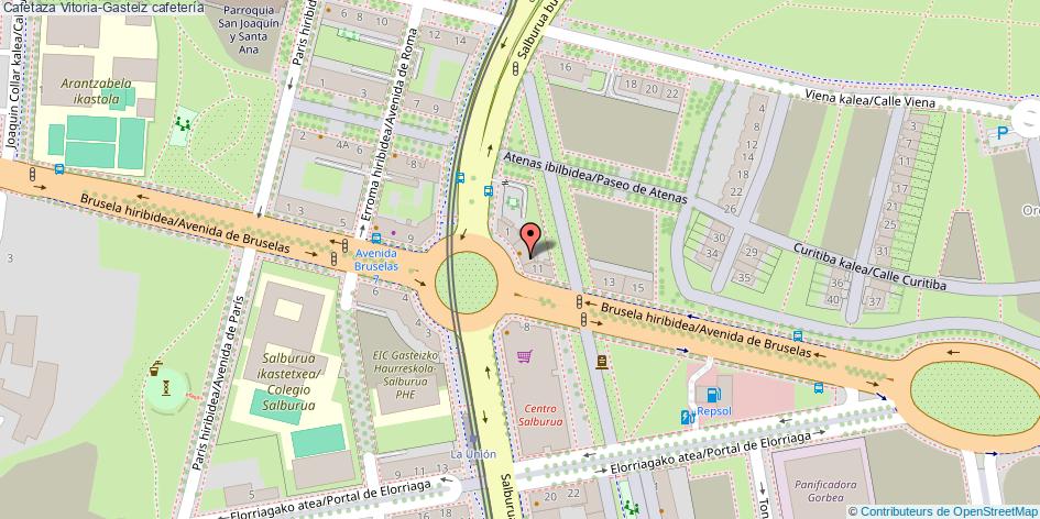 mapa Cafetaza cafetería Vitoria-Gasteiz