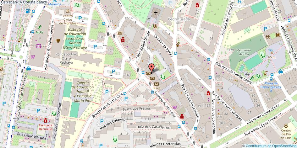 mapa Caixabank banco A Coruña