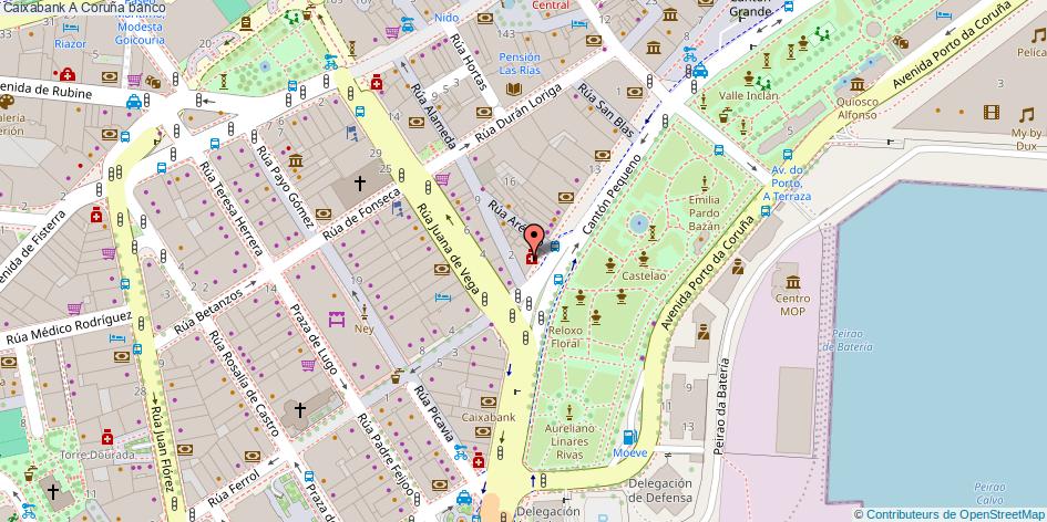 mapa Caixabank banco A Coruña