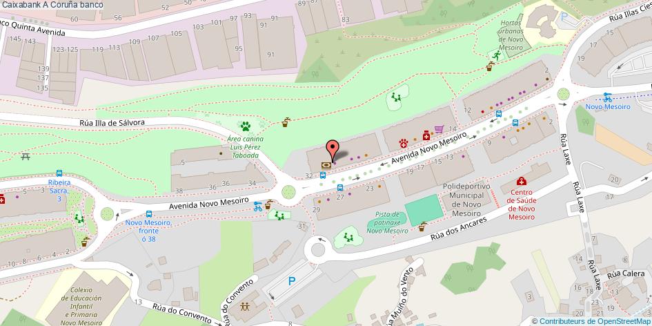 mapa Caixabank banco A Coruña