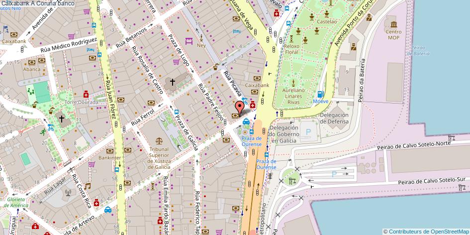 mapa Caixabank banco A Coruña