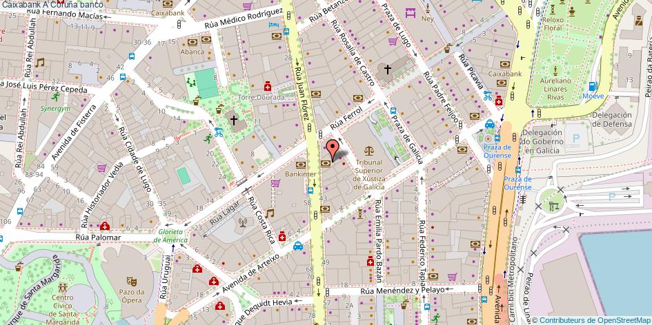 mapa Caixabank banco A Coruña
