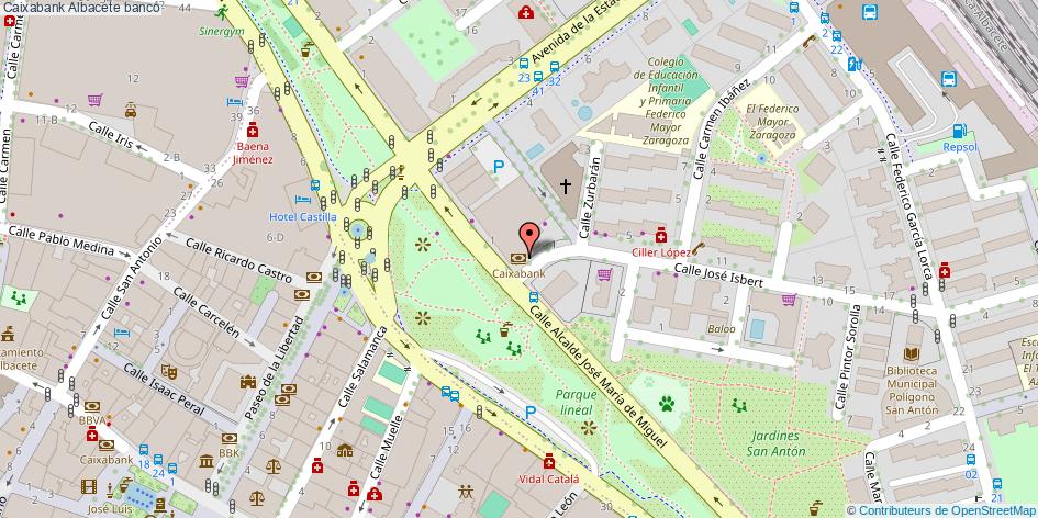 mapa Caixabank banco Albacete