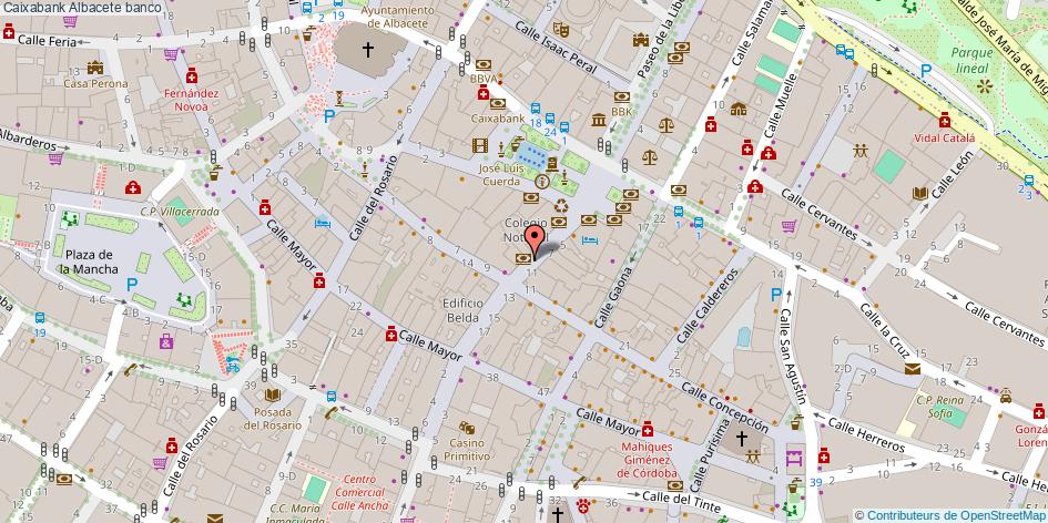 mapa Caixabank banco Albacete