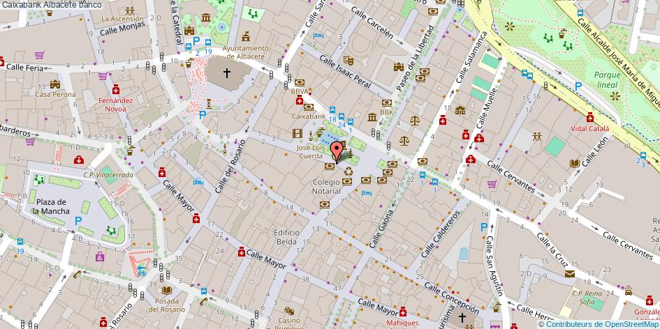 mapa Caixabank banco Albacete