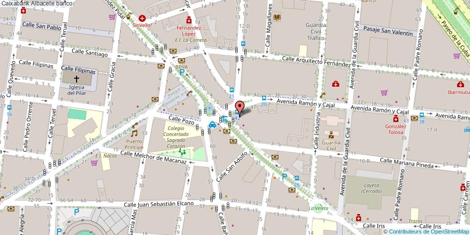 mapa Caixabank banco Albacete