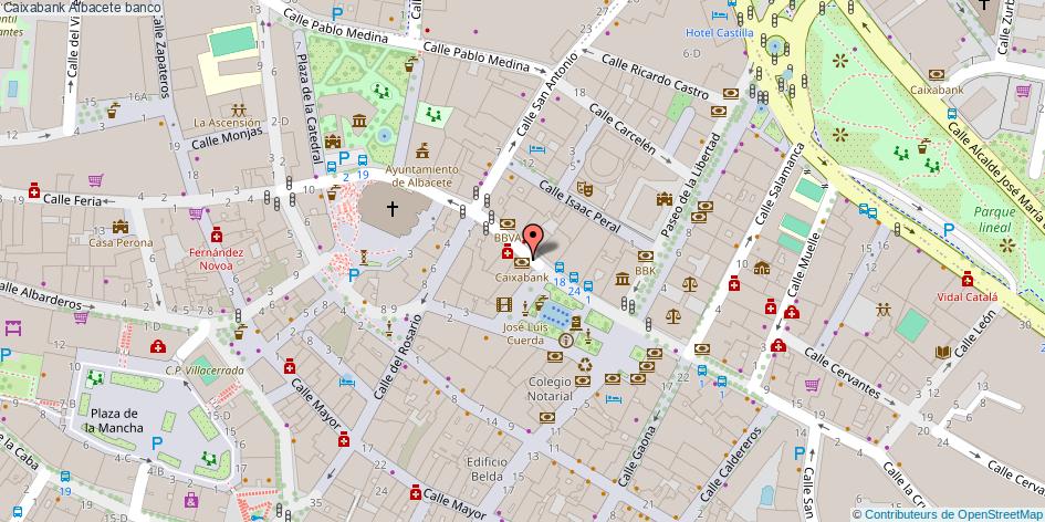 mapa Caixabank banco Albacete