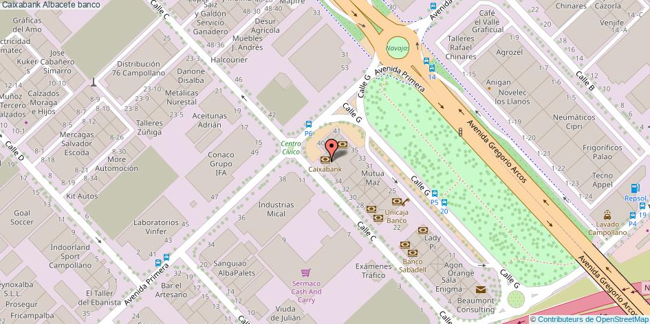 mapa Caixabank banco Albacete