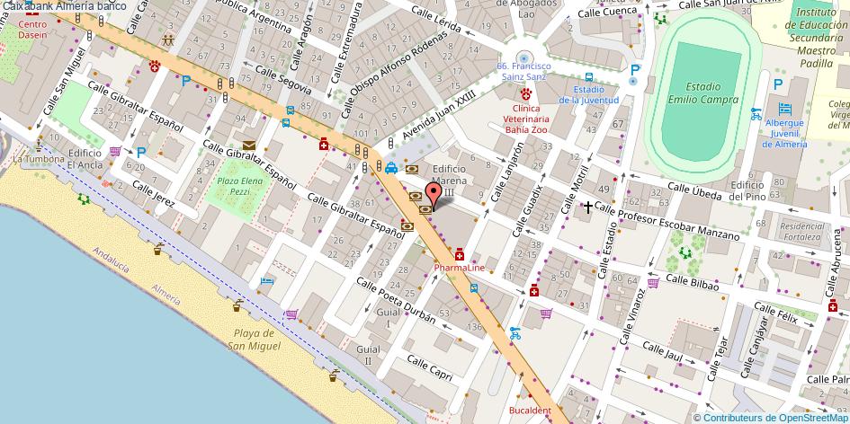 mapa Caixabank banco Almería