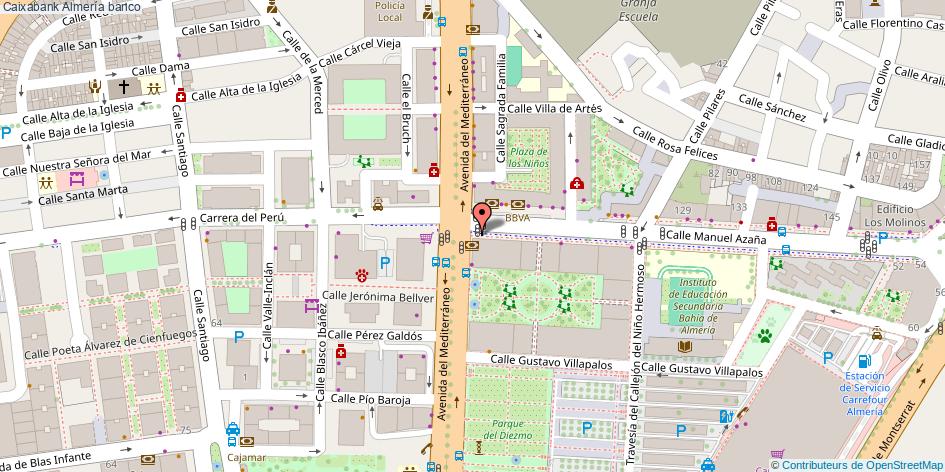 mapa Caixabank banco Almería