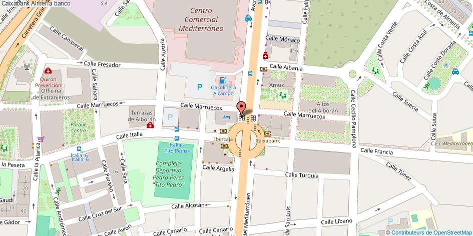 mapa Caixabank banco Almería