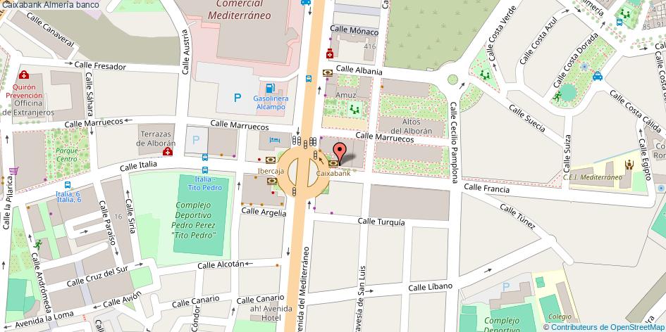 mapa Caixabank banco Almería