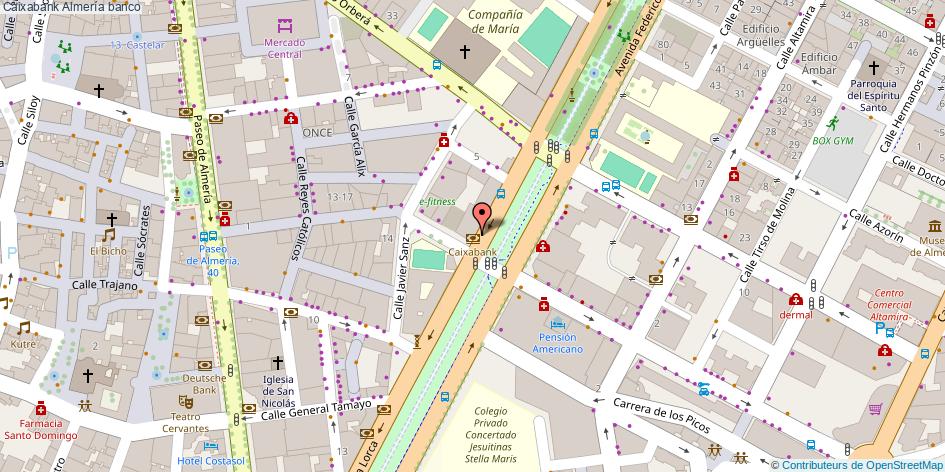 mapa Caixabank banco Almería