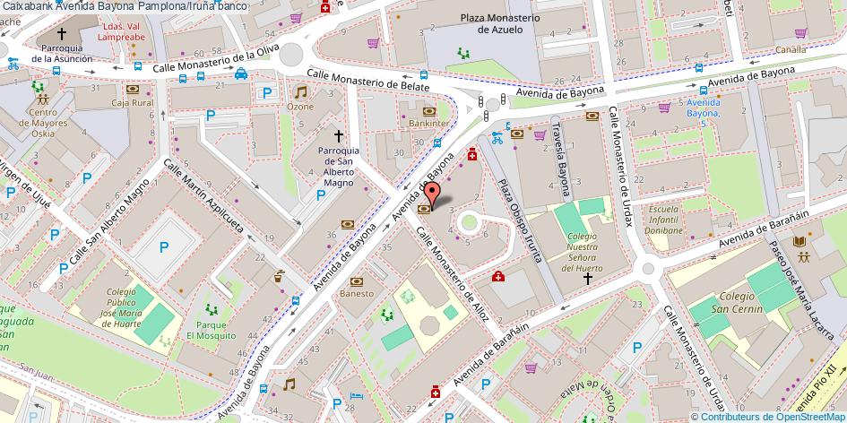 mapa Caixabank Avenida Bayona banco Pamplona/Iruña