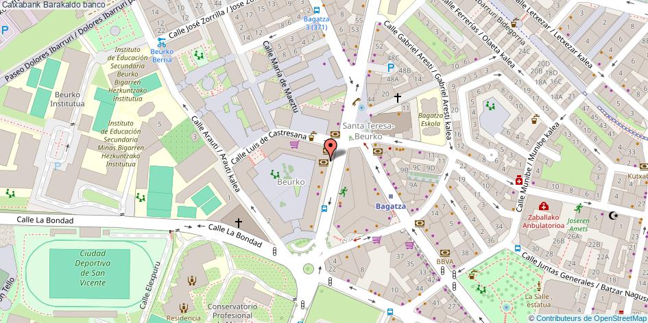 mapa Caixabank banco Barakaldo
