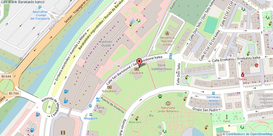 mapa Caixabank banco Barakaldo
