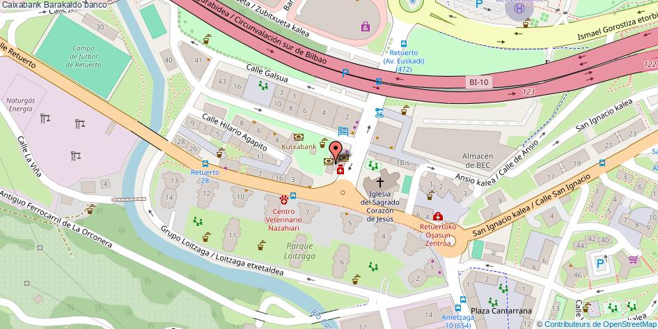 mapa Caixabank banco Barakaldo