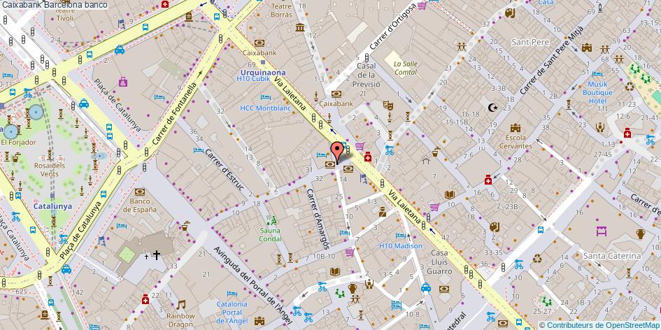 mapa Caixabank banco Barcelona