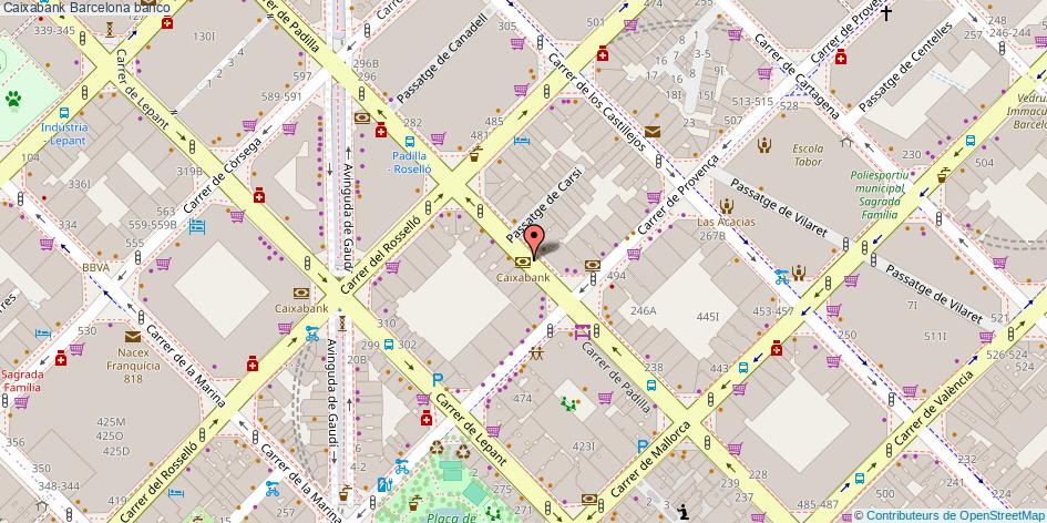 mapa Caixabank banco Barcelona
