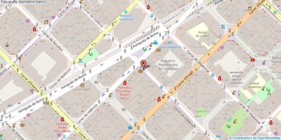mapa Caixabank banco Barcelona