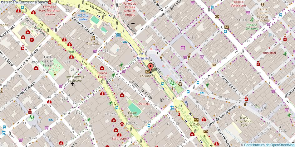 mapa Caixabank banco Barcelona
