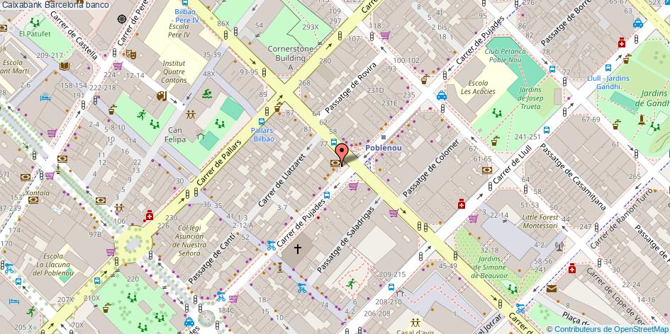 mapa Caixabank banco Barcelona