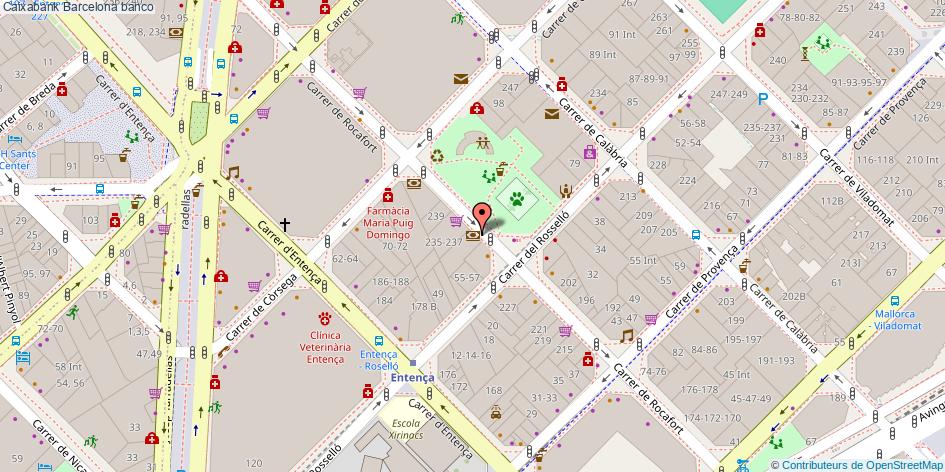 mapa Caixabank banco Barcelona
