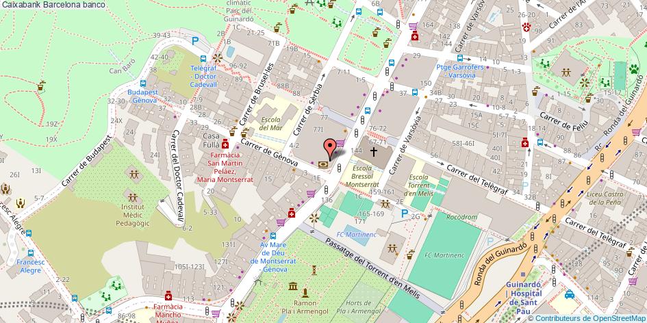 mapa Caixabank banco Barcelona
