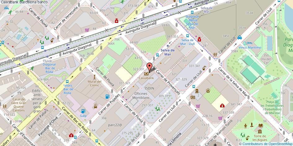 mapa Caixabank banco Barcelona