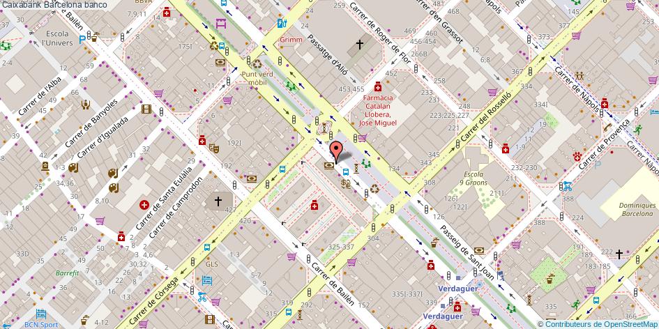 mapa Caixabank banco Barcelona