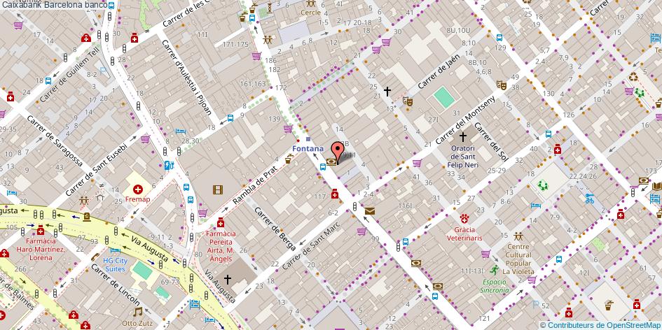 mapa Caixabank banco Barcelona