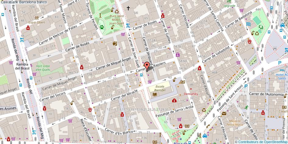 mapa Caixabank banco Barcelona