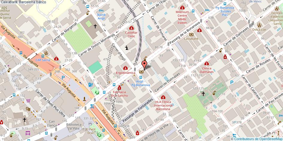 mapa Caixabank banco Barcelona