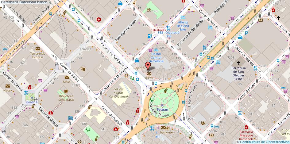 mapa Caixabank banco Barcelona