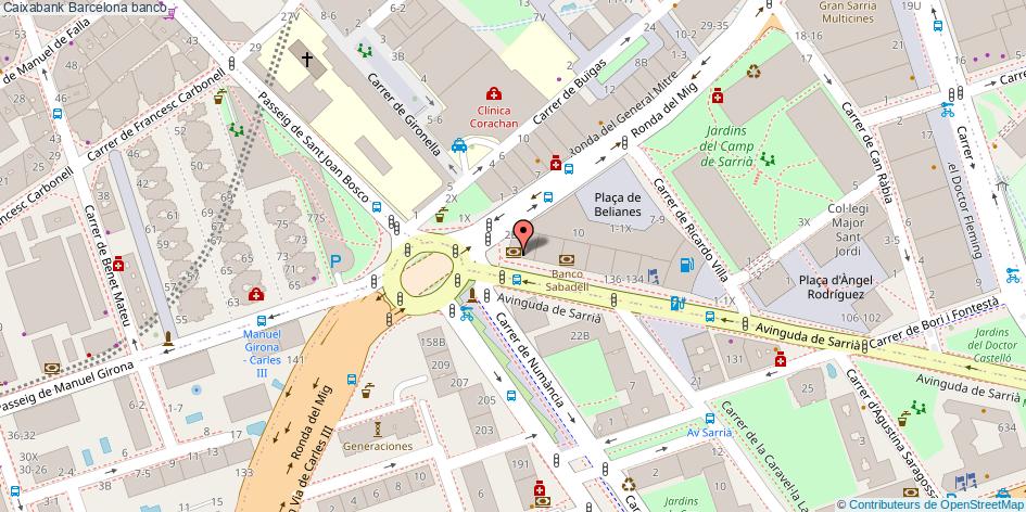 mapa Caixabank banco Barcelona